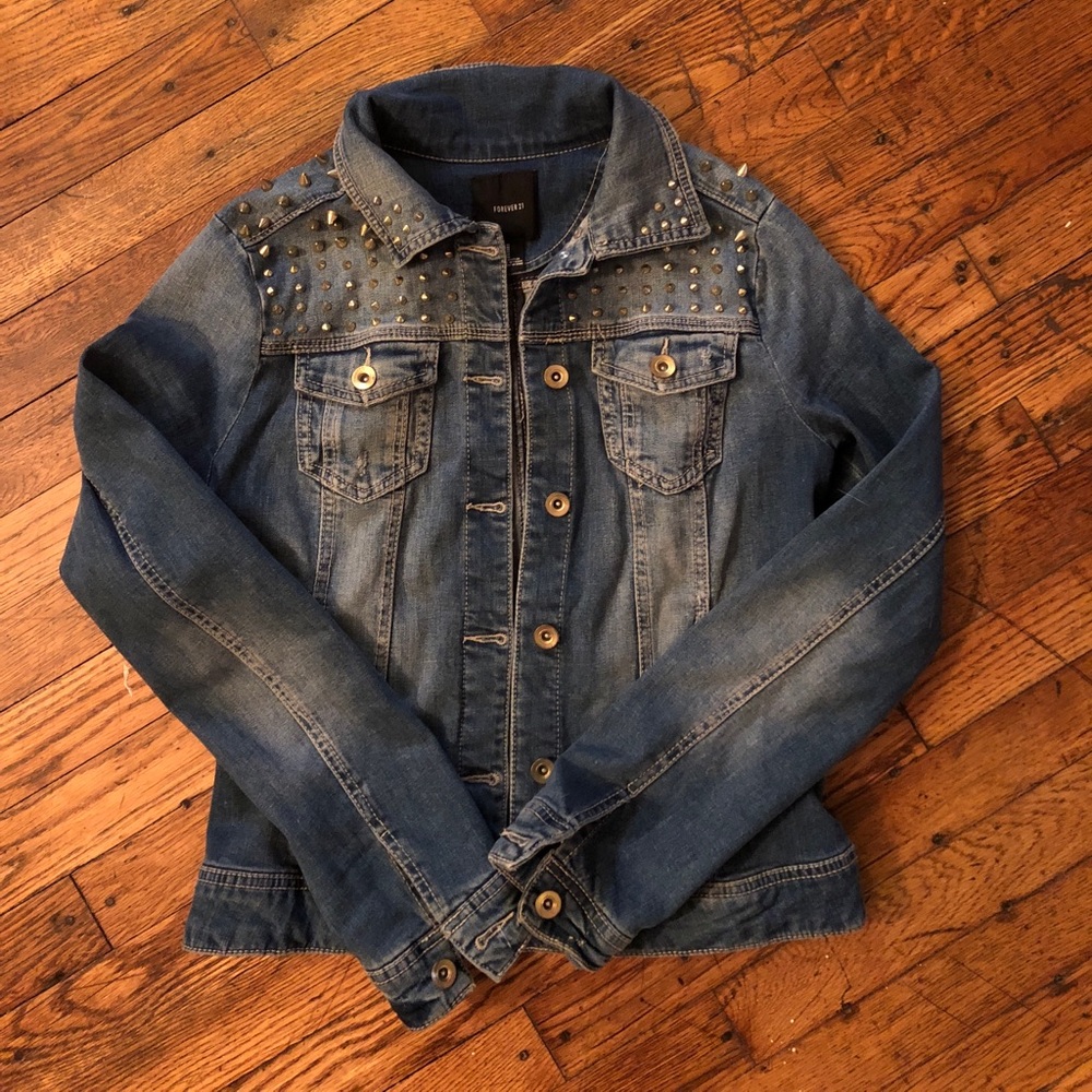 Spiked Jean Jacket